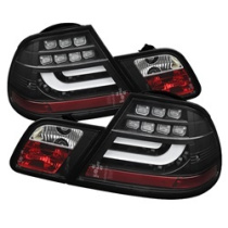 BMW E46 00-03 2Dr Coupe (Passar ej Cab) Ljuslist LED Bakljus - Svarta Spyder Auto